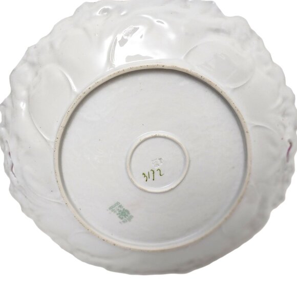 Antique RARE Made In Austria 3172 Hand Painted Floral Cake Plate w/Gold Leaf - Picture 8 of 9